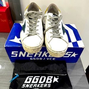 Golden goose purchased with an aged appearance typical of the brand